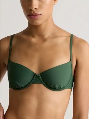 Quince Green Underwire Bikini Top